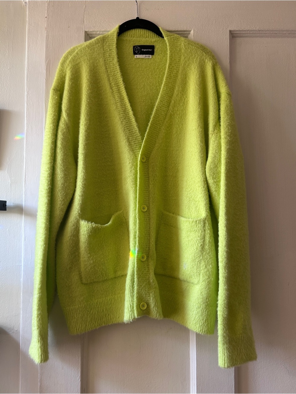Original Use oversized Green Cardigan